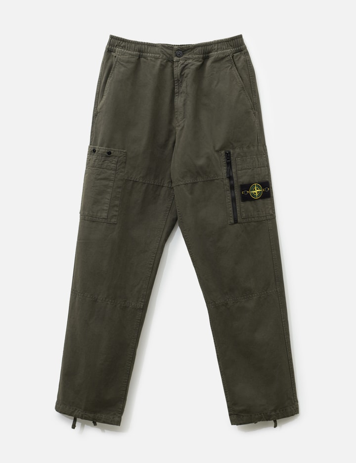 Stone Island Organic Cotton Ripstop Cargo Trousers