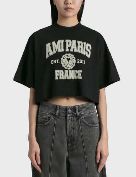 Ami Ami 크롭 티셔츠