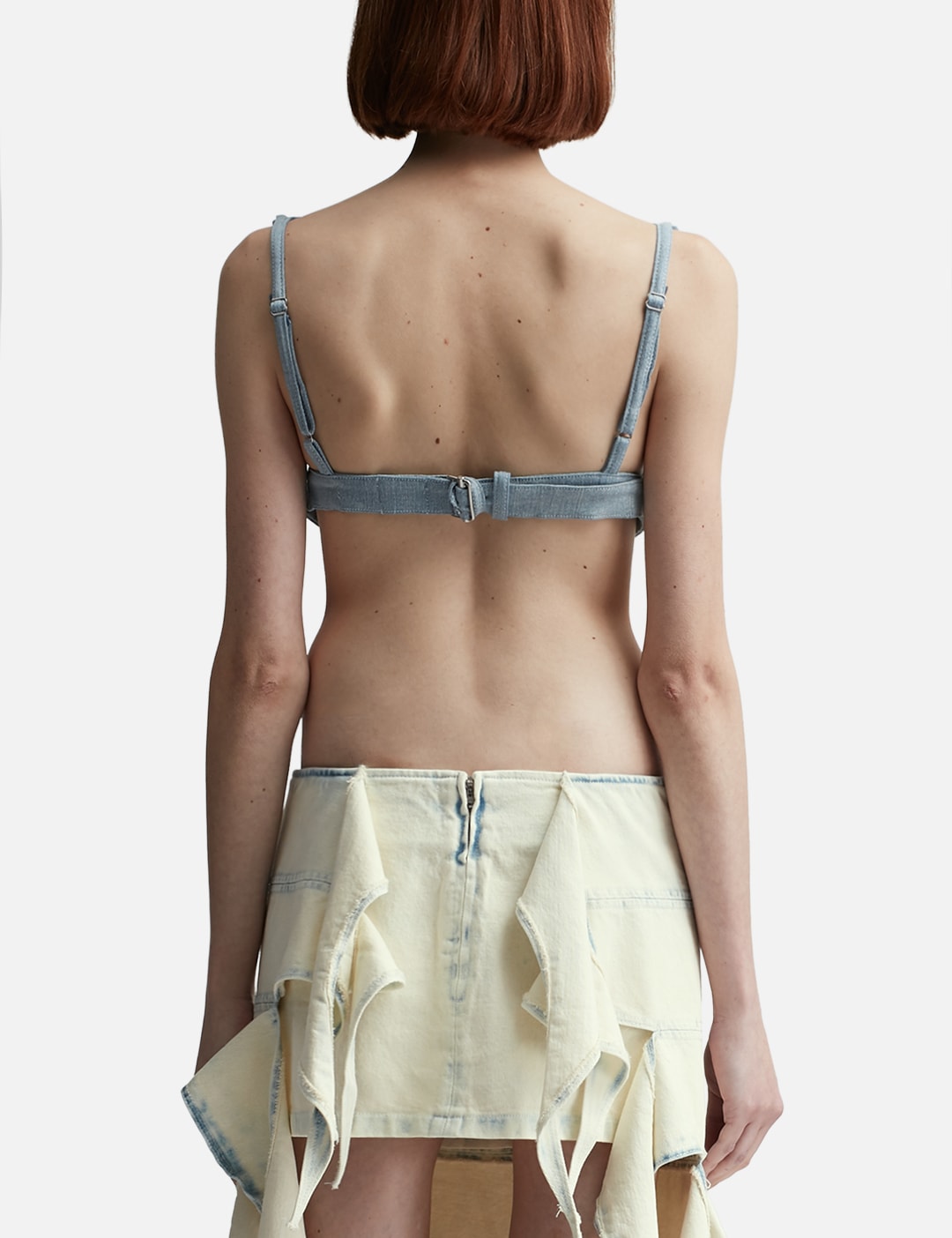 Scrunched Denim Bralette view 10