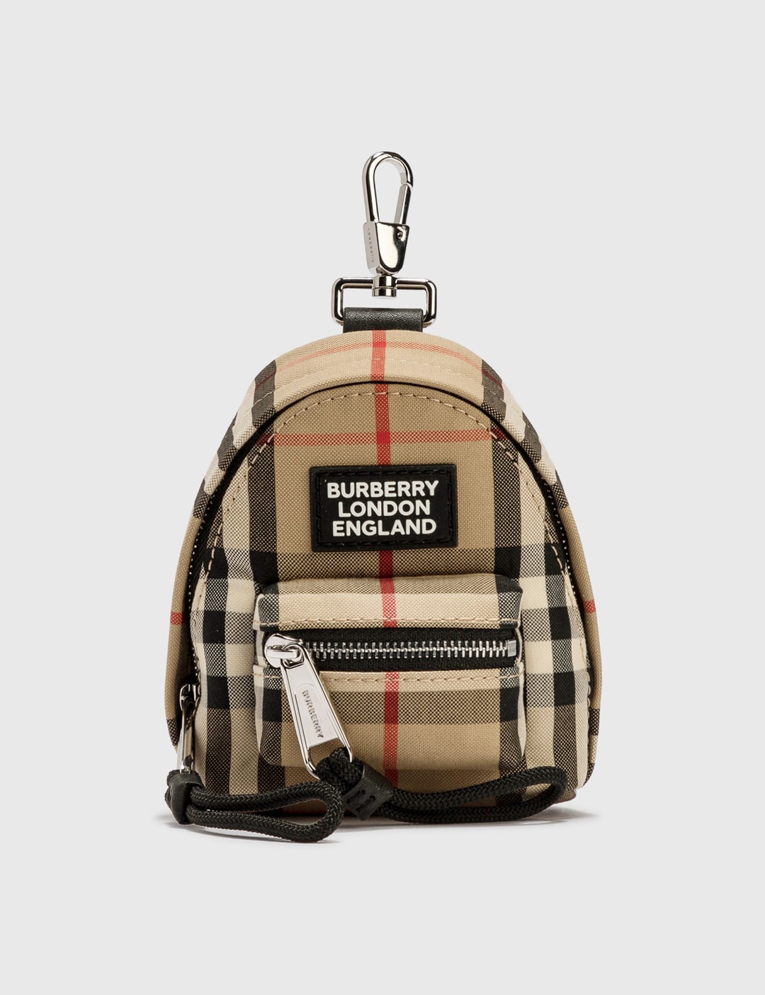 Burberry - Vintage Check Backpack Charm | HBX - Globally Curated Fashion  and Lifestyle by Hypebeast