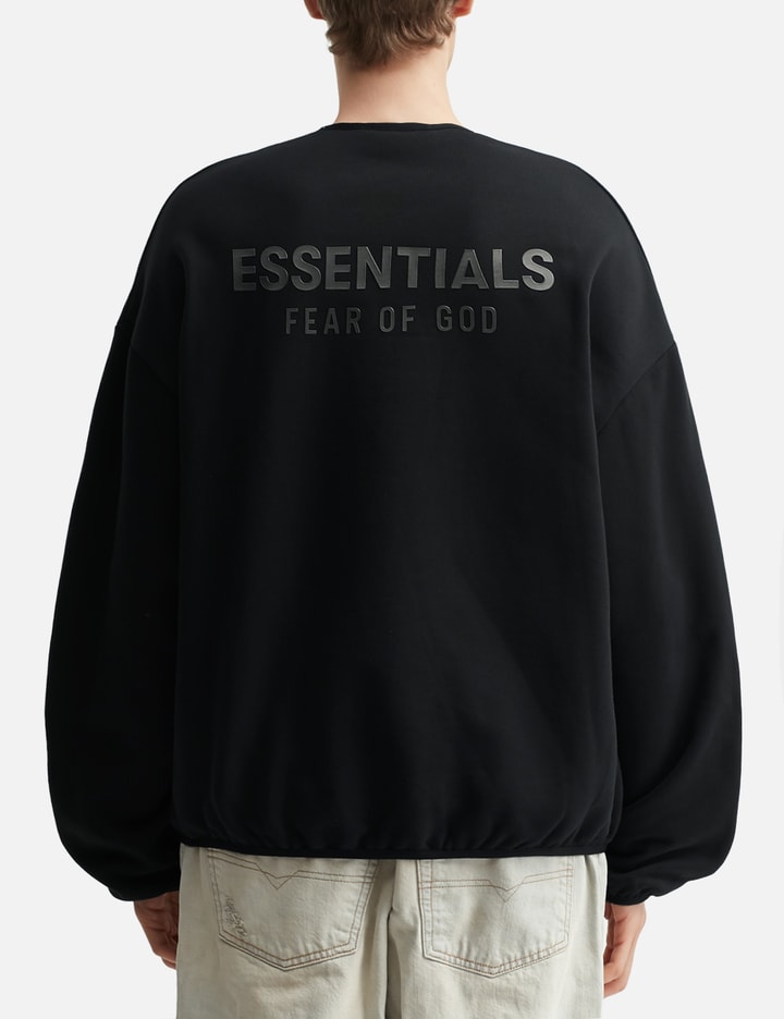 Essentials Modern Fleece Crewneck In Black