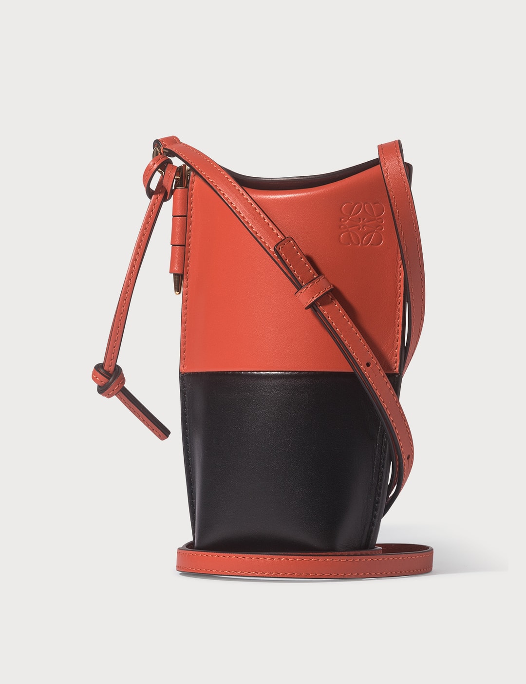 Loewe 2019 Colorblock Gate Pocket Shoulder Bag · INTO