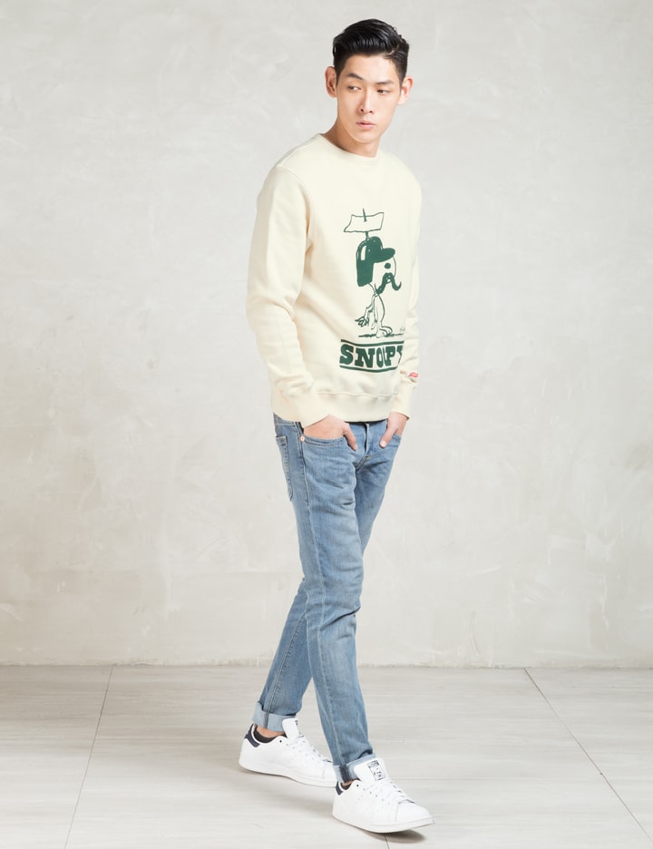 White Snoopy In Disguise Sweatshirt Placeholder Image