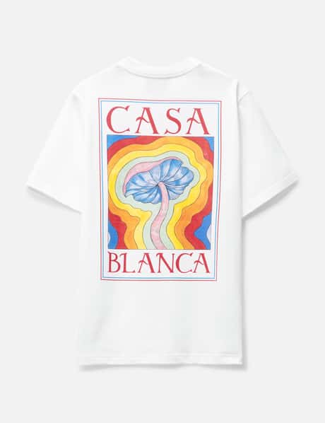 Casablanca 마인드 바이브레이션 프린트 티셔츠