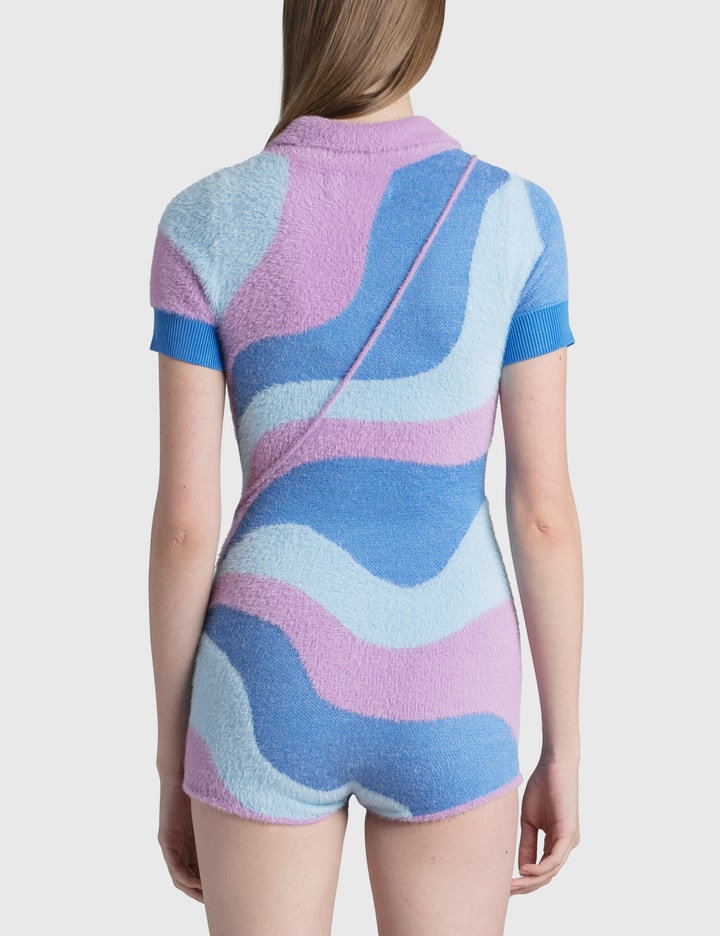 House Of Sunny Good Vibrations Abstract-pattern Knitted Body In Multicolor