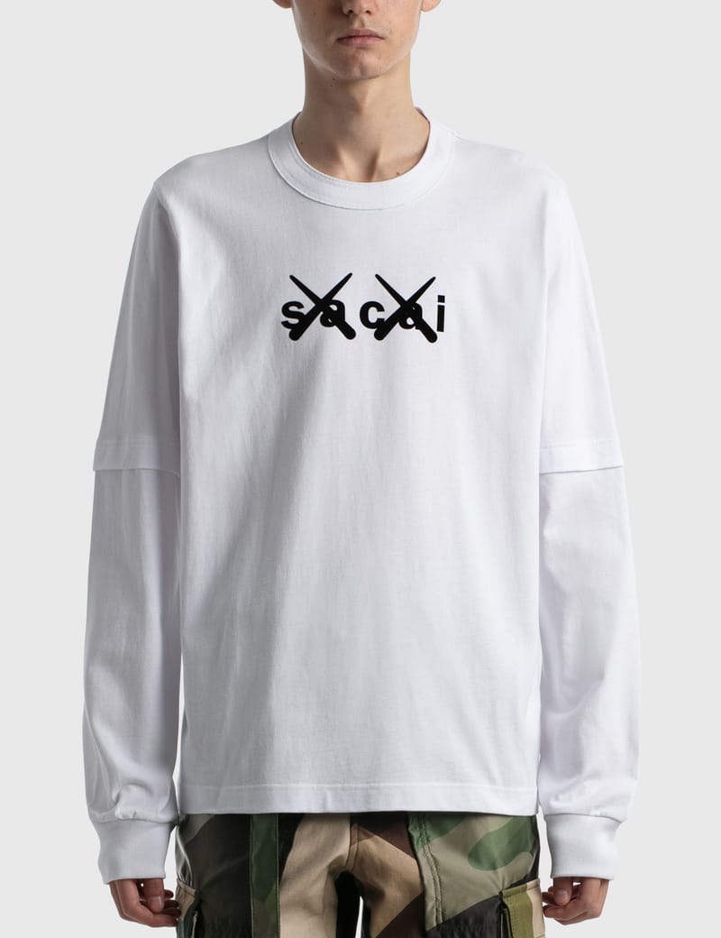 sacai KAWS Long Sleeve Tシャツ