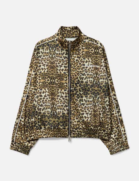 Cole Buxton Leopard Piped Track Jacket