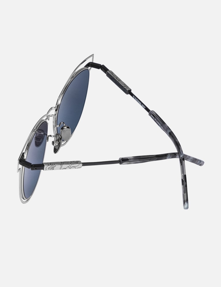 Shop Bape Sunglasses In Grey
