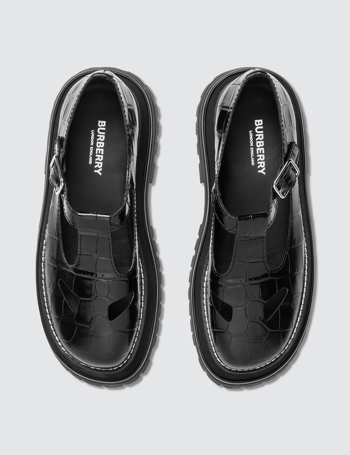 Embossed Leather T-bar Shoes Placeholder Image