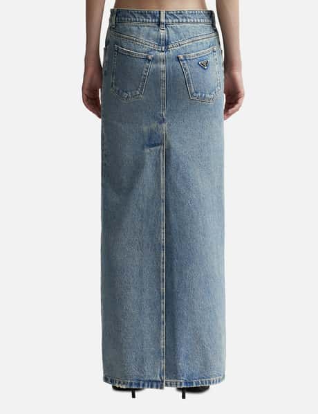 Denim Maxi Skirt view 9
