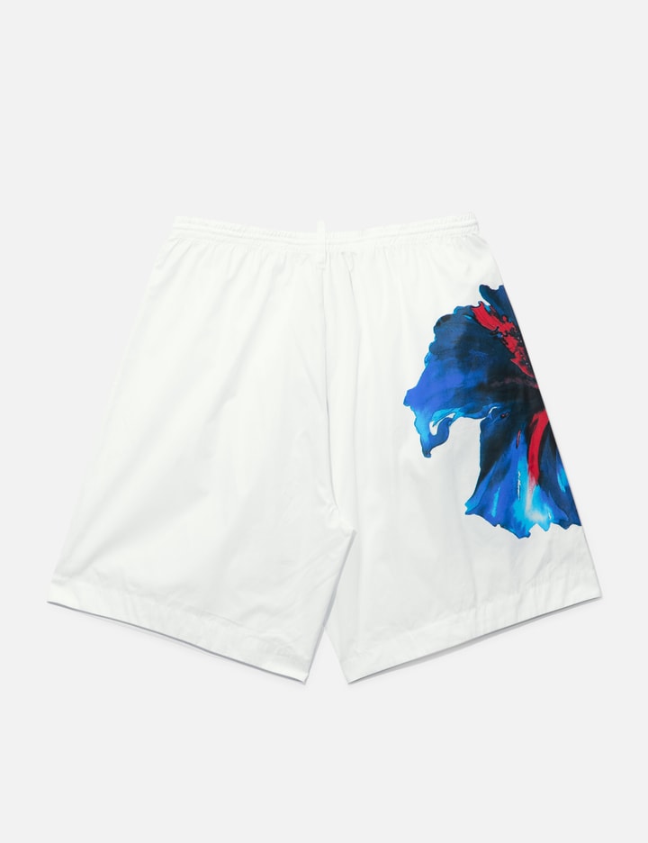 Shop Dsquared2 Floral Print Shorts In White