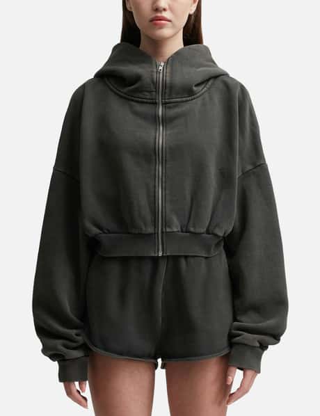 Entire Studios Cropped Full Zip Hoodie