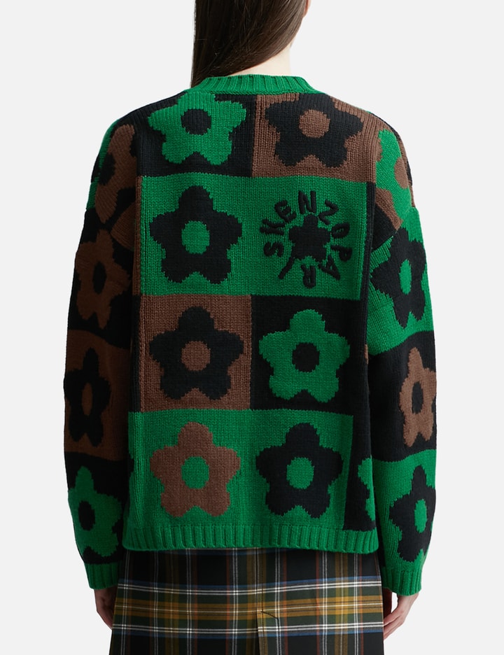 'Boke Flower Checkerboard' Checked Jumper Placeholder Image