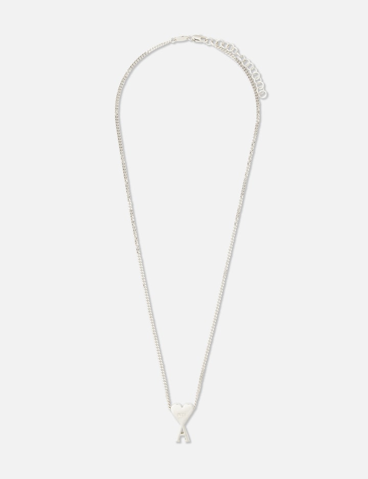 Ami Alexandre Mattiussi Ami De Coeur Pendant Necklace In Silver