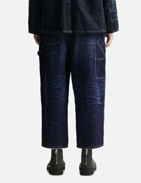 Double Knee Denim Pants view 12