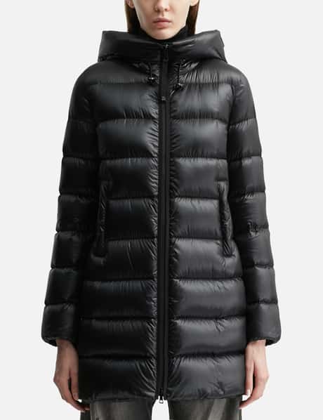 Moncler Suyenne Hooded Mid-Length Down Jacket