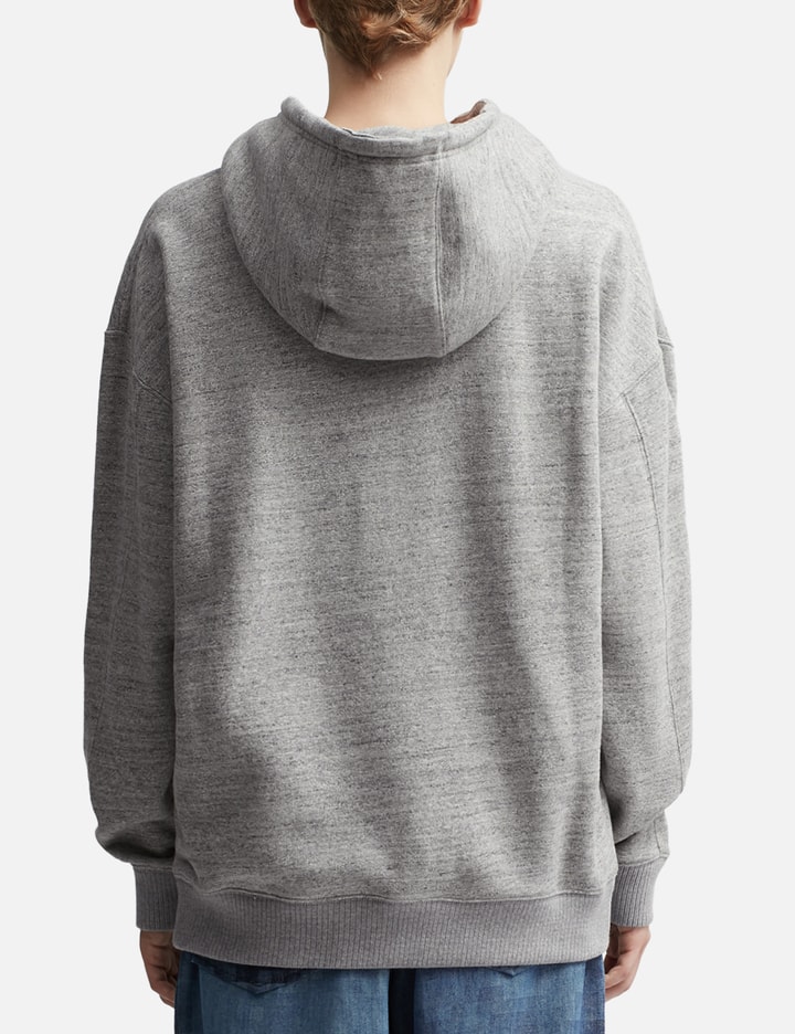Grey Oversized logo-print cotton-blend jersey hoodie, LOEWE