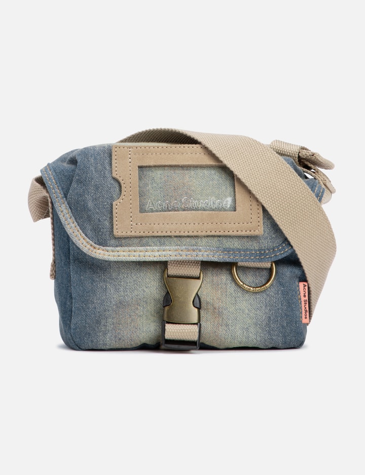 Shop Acne Studios Mini Messenger Bag In Beige