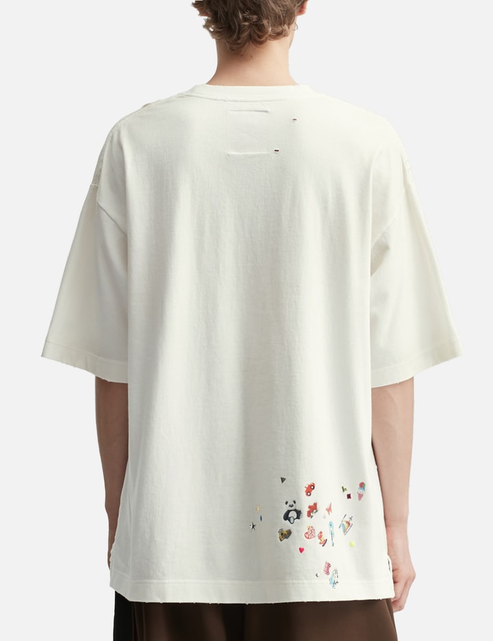 Maison Mihara Yasuhiro Kids Sticker Printed T-Shirt
