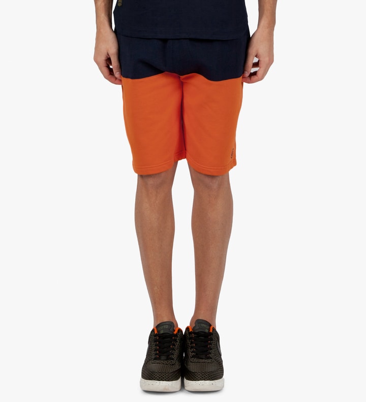 Orange Split Sweatshorts Placeholder Image