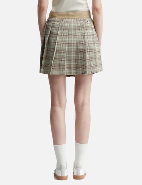 Checked Pleated Mini Skirt view 9