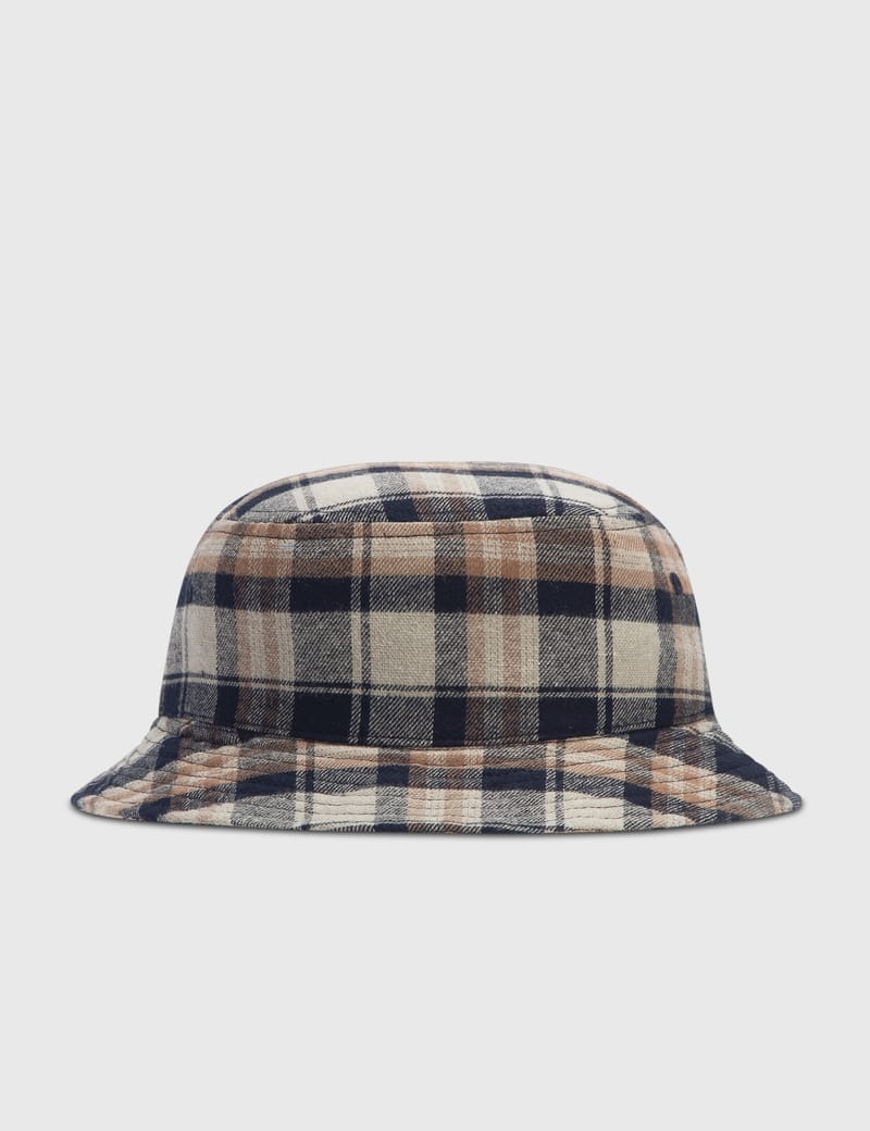 Stussy - Earth Plaid Basic Bucket Hat 