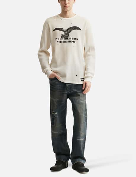 NH X OOTD . Waffle Fabric Crewneck Long Sleeve view 14