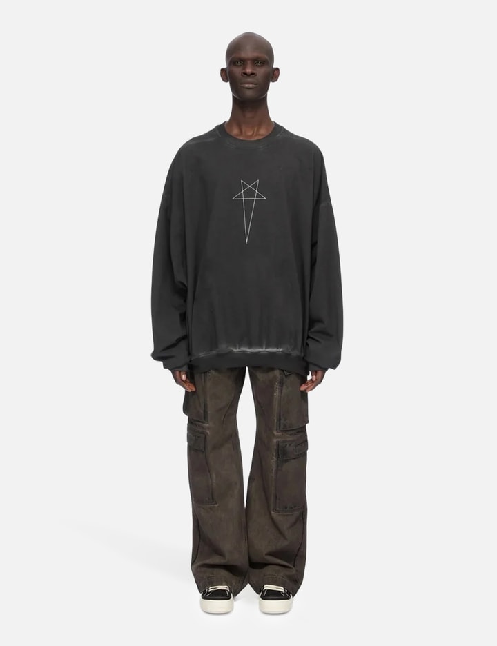 Rick Owens Drkshdw Hun Crewneck Sweatshirt