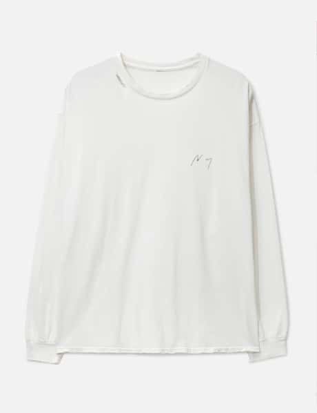 ANCELLM EMBROIDERY DYED LS T-SHIRT