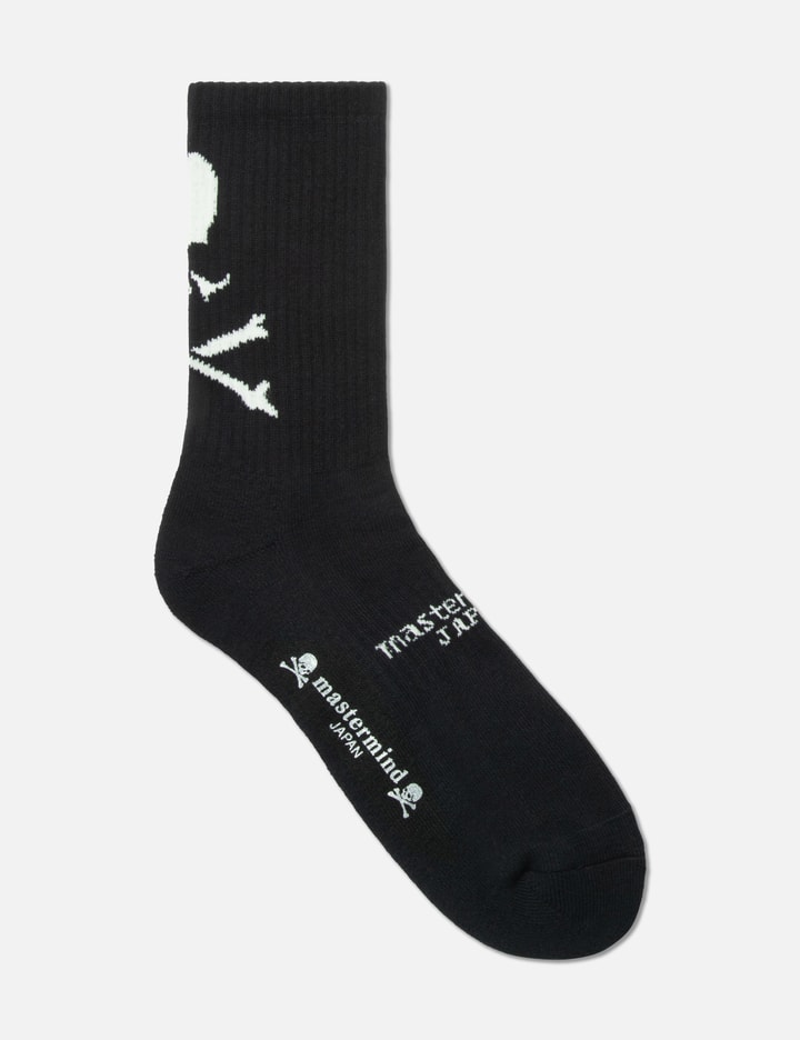 SKULL LOGO BACK CREW SOCKS Placeholder Image