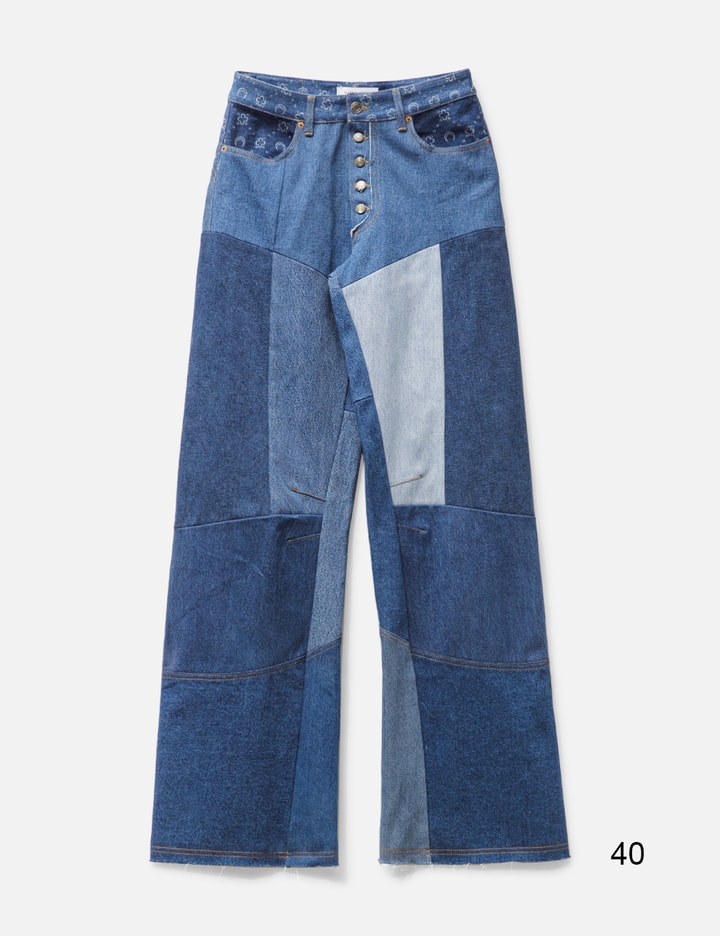 리제네레이티드 데님 모노그램 와이드 레그 트라우저 Placeholder Image