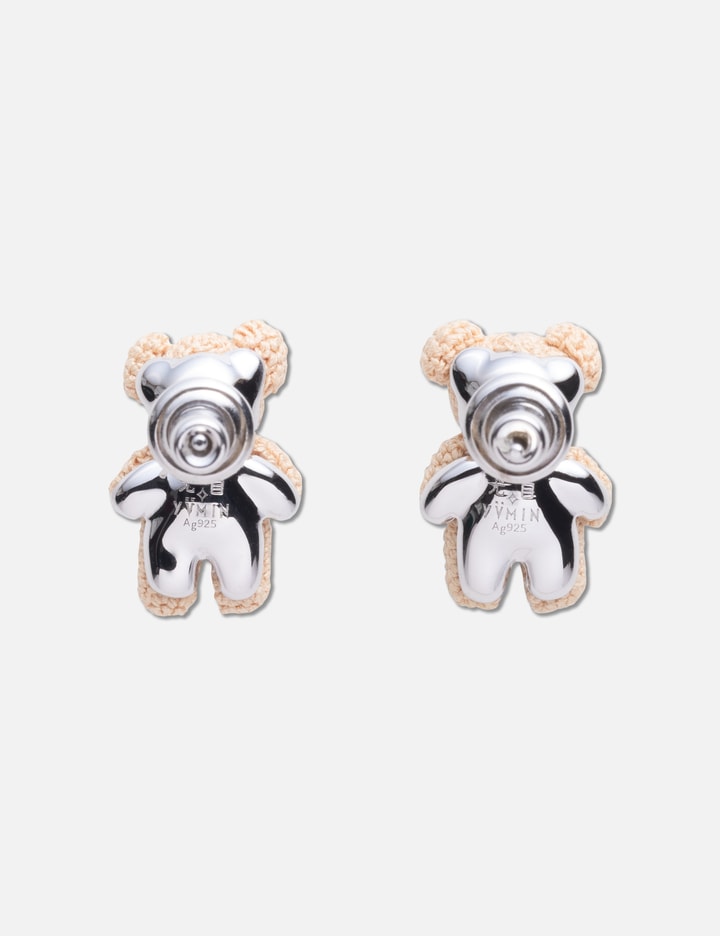 YVMIN Woven Mini Bear Mother Of Pearl Earrings