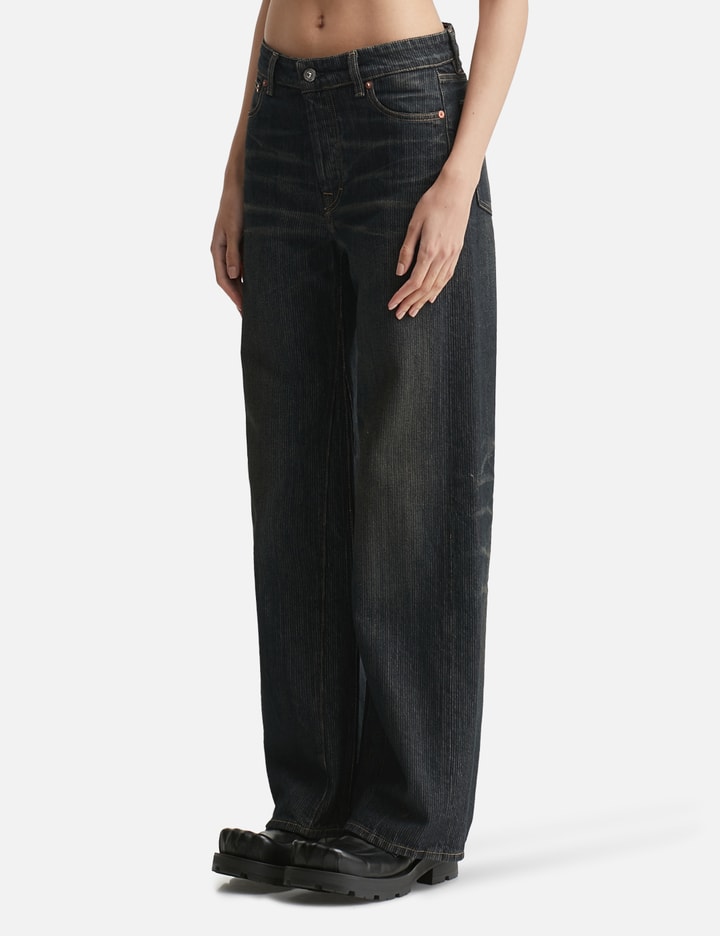 Our Legacy Navy Treble Cut Jeans In Multi