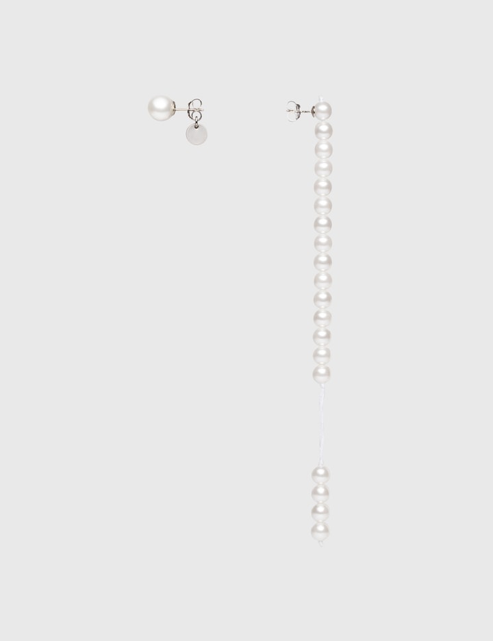 Asymmetrical Pearl Earrings Placeholder Image