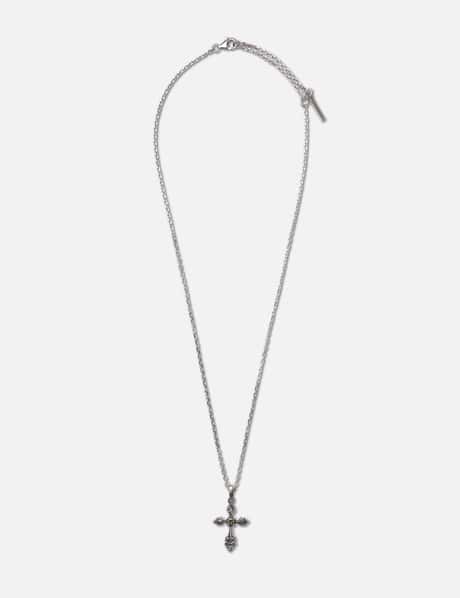 MIDNIGHT FACTORY Oxidised Cross Pendant Necklace (HBX Exclusive)