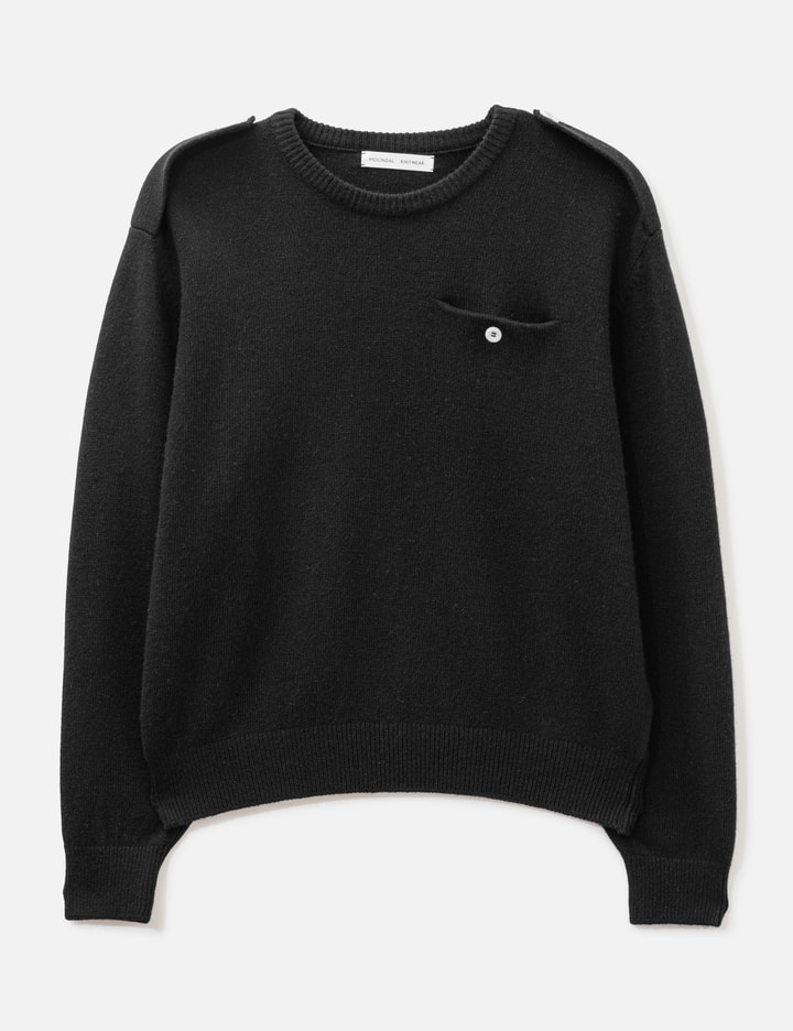 Moondal Epaulet Knit In Black