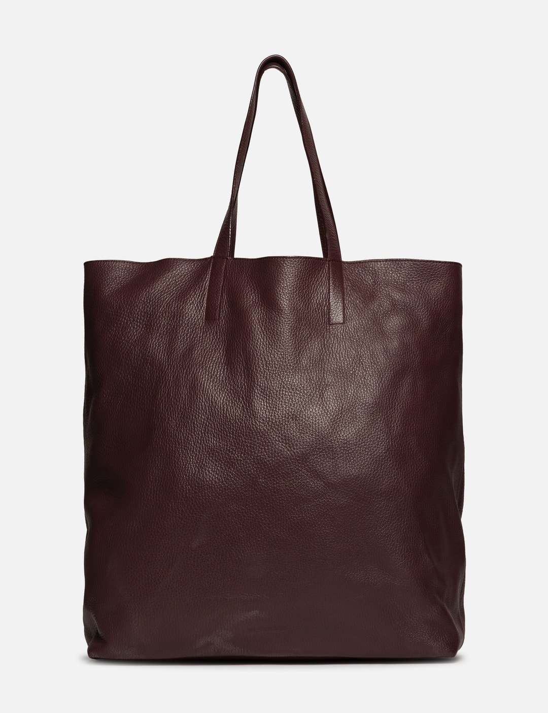 Jil Sander Leather Tote In Red/红色/紅色/레드/レッド