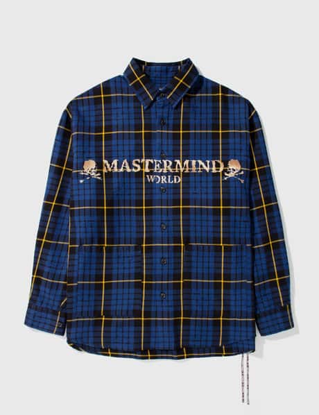 Mastermind World 오버사이즈 플레이드 셔츠