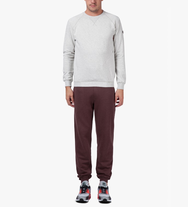 Burgundy Melange Classic Sweatpants Placeholder Image