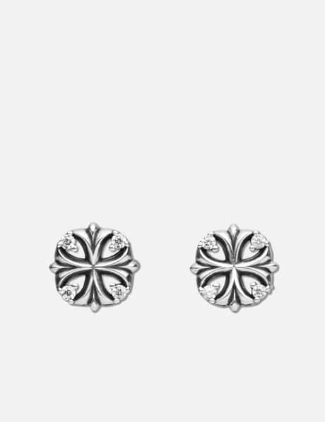 MIDNIGHTFACTORY Maltese Cross Stud Earrings