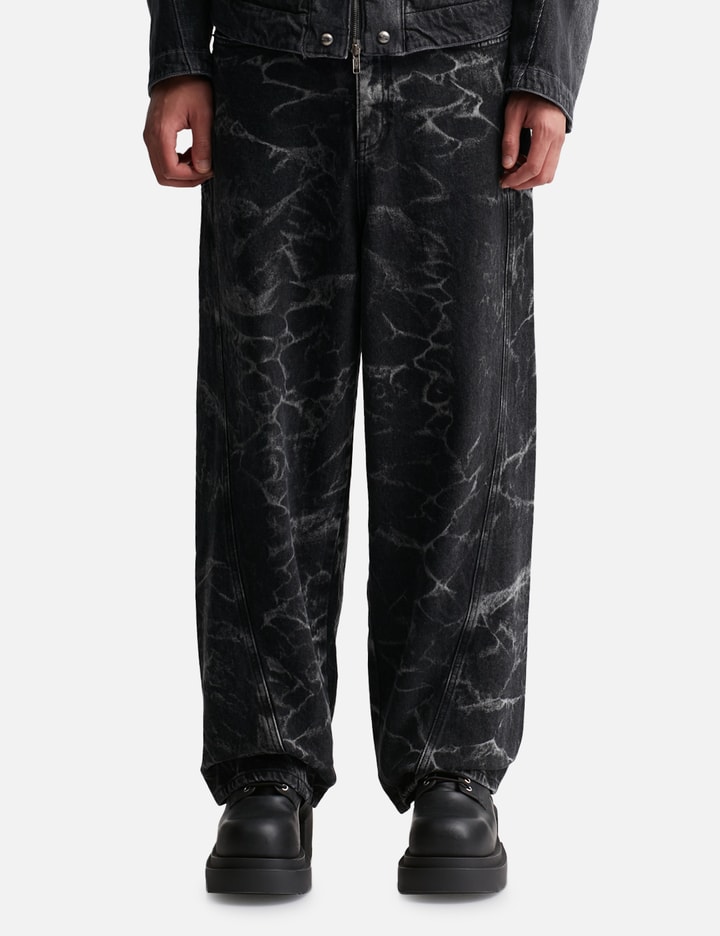 BLEACHED DENIM PANTS Placeholder Image