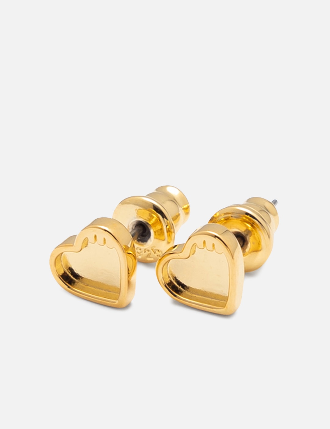 Human Made Silver Earrings In Gold