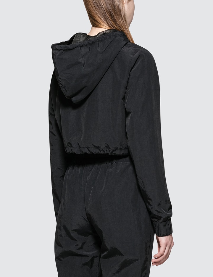 Cropped Nylon Zipped Hoodie Placeholder Image