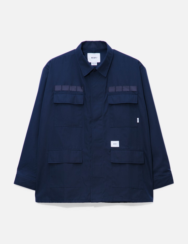 Wtaps 4 Pockets Polyester Jacket In Blue