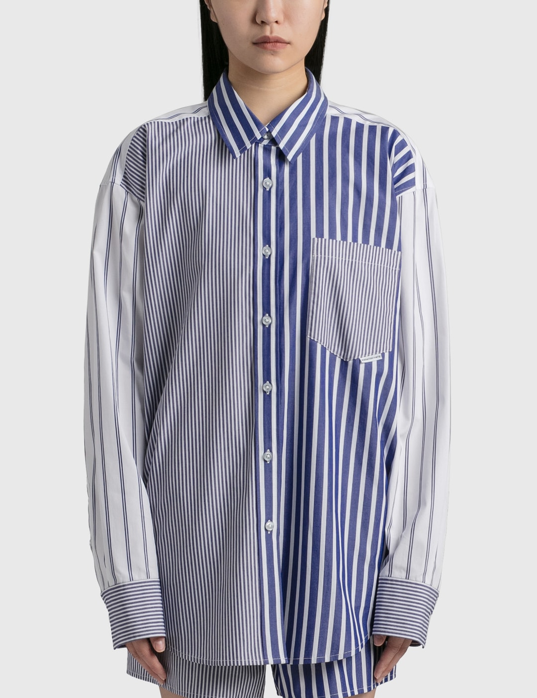 T By Alexander Wang - カラーブロック ボーイフレンド シャツ | HBX