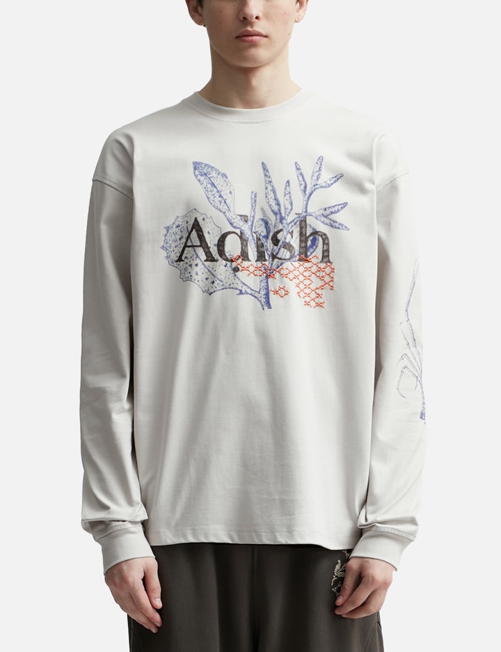 Shop Adish By Small Talk Jersey Long Sleeve In White