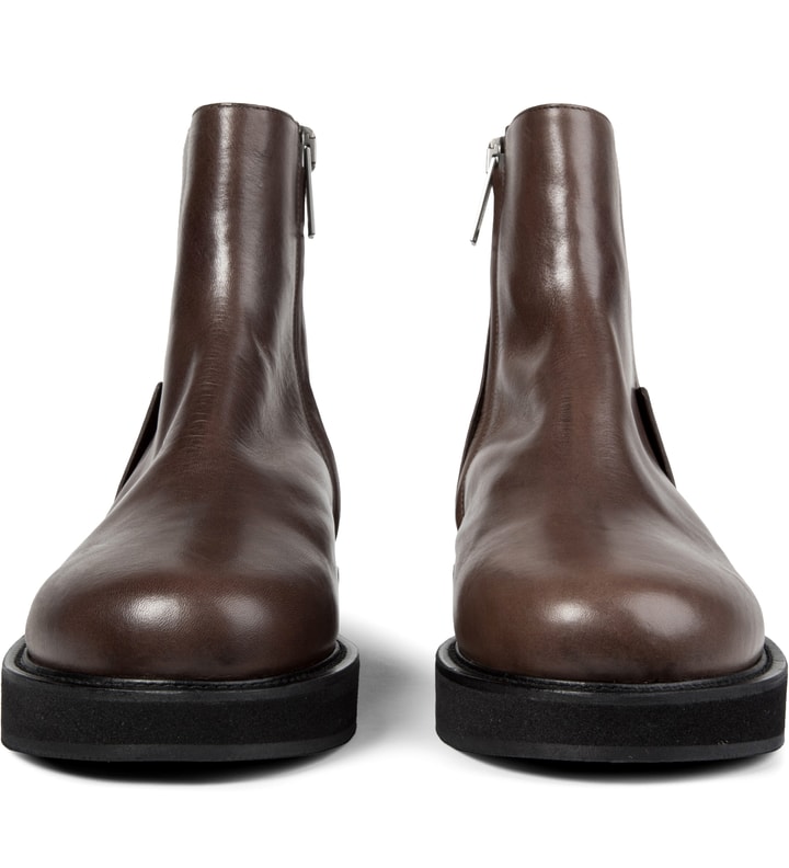 Brown Fraser Leather Boots Placeholder Image