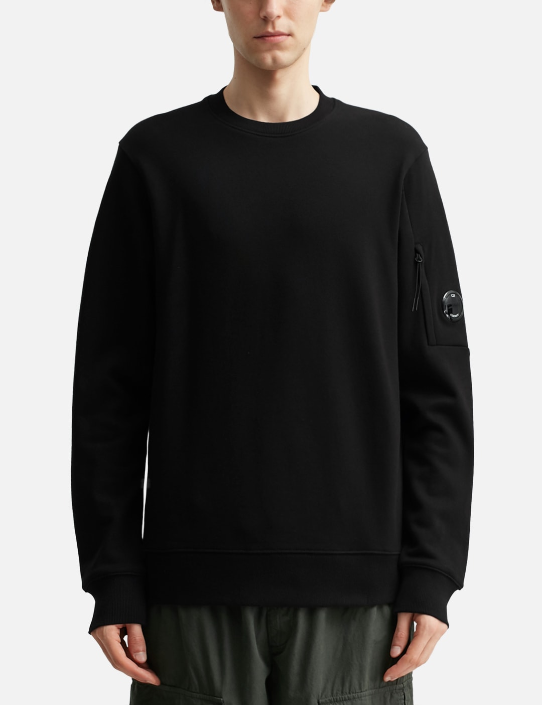 Cotton Diagonal Fleece Crewneck Sweatshirt view 11