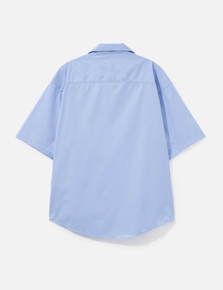 Ami Boxy Cotton Short-Sleeve Shirt With Ami De Coeur Tulip