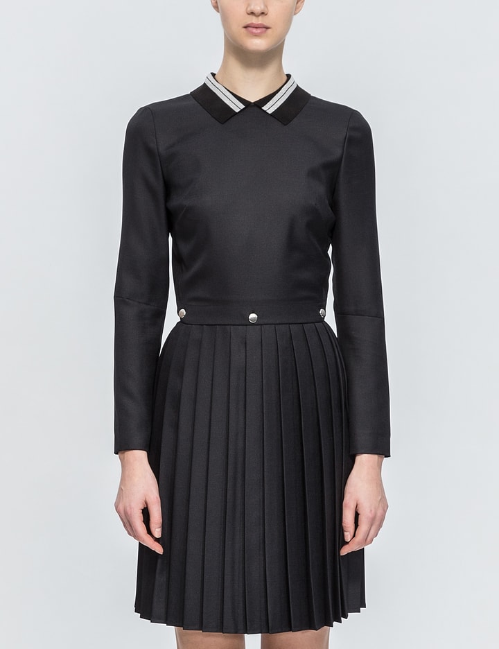maison kitsune shirt dress Maison Kitsun Women's Oversize Dress - White